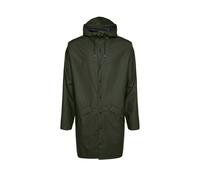 Rains - Manteau de Pluie Long Vert avec Capuche - Homme - Vestes - Vert - Taille: XL