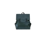 RAINS MSN Bag Sac à dos urbain minimaliste en polyuréthane vert | Poche pour ordinateur portable 15", fermeture à mousqueton, compartiment spacieux, tissu imperméable, usage quotidien