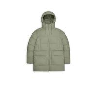 RAINS Parka ALTA LONG PUFFER CARGO J vert clair | XL