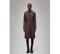 Rains Rains Red Waterproof A-Line Long Jacket