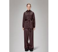 Rains Rains Red Waterproof Curve Short Jacket