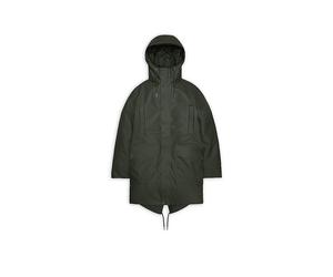 RAINS Regenjacke NOME LONG olive | XL