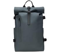 RAINS Rolltop Rucksack Large W3 - Mixte - Bleu - taille Unique- modèle 2025