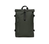RAINS Rolltop Sac à dos imperméable avec rabat enroulable, pour homme et femme, vert, Large, Moderne