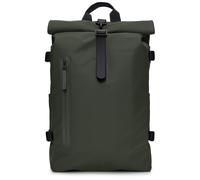 Rains Large Sac à dos roll-top vert foncé, unisexe, 23L