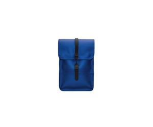 RAINS Sac à dos modèle Backpack Mini est fait de tissu PU imperméable signé, conçu pour être robuste, durable et agréable au toucher, couleur bleu tempête, Storm., Taille Unique