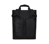 RAINS Sac à dos noir avec poches homme et femme UNI, Noir