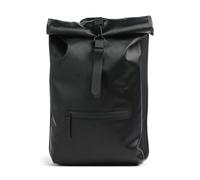 Rains Sac à dos roll-top noir, unisexe, 19L