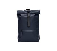 RAINS Sac à dos unisexe pour adulte, bleu foncé, M, Rolltop