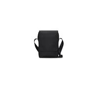 RAINS Sac unisexe Trail Reporter Bag, design simple et rectangulaire, fermeture à rabat, compartiment à fermeture éclair, poches intérieures, bandoulière en tissu réglable, couleur noir