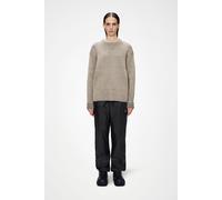 Rains Sapa Knit Crew Neck | Beige | Black | Femme