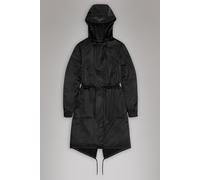 Rains String W Parka - Black Grain XL