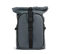 Rains Texel Moulded Sac à dos roll-top gris bleu, unisexe, 25L
