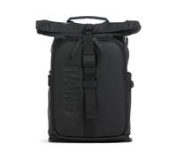 Rains Texel Moulded Sac à dos roll-top noir, unisexe, 25L