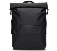 Rains Trail Sac à dos roll-top noir, unisexe, 18L