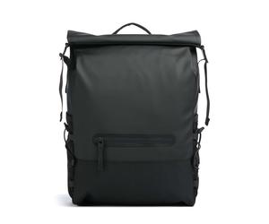 Rains Trail Mountaineer Sac à dos roll-top noir, polyuréthane, unisexe