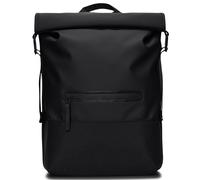 Rains Trail Sac à dos roll-top noir, unisexe, 18L