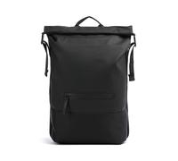 Rains Trail Sac à dos roll-top noir, unisexe, 22L