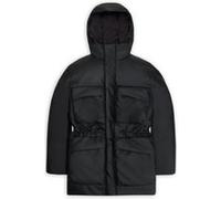 RAINS Unisex Askim Long Insulated Cargo Jacket W3t4 Black Taille: XL | Parkas Outlet | Unisex | Le Noir