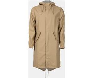 RAINS Unisex Fishtail Parka W3 Sand Taille: XS | Imperméables Outlet | Unisex | Marron