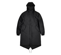 Rains Veste longue imperméable et coupe-vent Fishtail Parka W3 Black Noir Taille M