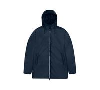 Rains - Veste Longue Imperméable avec Capuche Ajustable - Homme - Vestes - Bleu - Taille: L