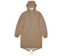 Rains - Veste longue imperméable et coupe-vent - Fishtail Parka W3 Beige - Taille L Beige L