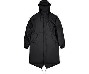 Rains - Veste longue imperméable et coupe-vent - Fishtail Parka W3 Black - Taille XS - Noir Noir XS