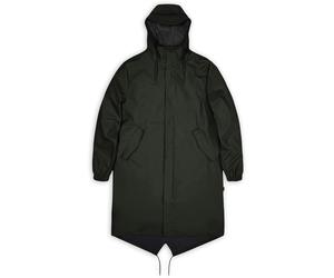 Rains - Veste longue imperméable et coupe-vent - Fishtail Parka W3 Green - Taille XS - Vert Vert XS