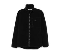 Rains - Veste Noire en Texture Polaire avec Fermeture Éclair - Homme - Vestes - Noir - Taille: M