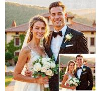 Rainsar Diamond Painting Personnalisé Photo - Custom 5D Broderie Diamant Peinture Kit, Full Drill Peintures Photos Arts Cadeau Fête de la Saint-Valentin Mur Décor - Diamants Ronds | Carrés, 30x40cm