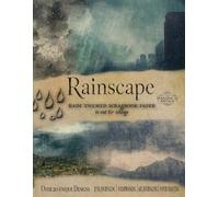 Rainscape. Rain themed scrapbook paper: Raindrop, storms and weather aesthetic themes. For junk journaling, paper crafting, decoupage, and more