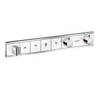 Hansgrohe RainSelect 15357400 chromé blanc pour 4 consommateurs