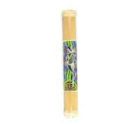 Rainstick 40cm, Bâton de Pluie en bambou, décor peint à la main.