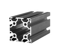 Rainure pour profilé en aluminium, Profilé en aluminium 6060 60x60mm, Rail de guidage linéaire anodisé multicolore 500-1000mm(Schwarz,800mm long)