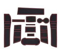 Rainures Portière Tapis pour Seat pour Leon pour Cupra 5F 2017 2018 2019 Tapis Rainure Porte Voiture Accessoires D'intérieur Automobile(Rosso)