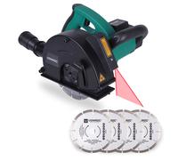 Rainureuse 1700W - 150mm | 6 disques diamant et sac de rangement incl.