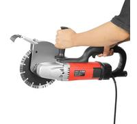 Rainureuse 5200W avec 21cm Disques Diamant et Max.Profondeur Coupe 68mm Rainureuse Beton Électrique pour Coupe Béton, Barres D'acier, Pierre, pour Chantiers Construction, Travaux Rénovation