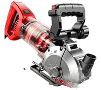 Rainureuse électrique 8280 W avec coffret de transport et 5 lames de scie de 133 mm, à rainurer les murs, largeur 42 mm, profondeur 45 mm brique, granit, marbre et béton.