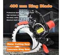 Rainureuse Électrique À Anneau 8980 W, 3000 Tr/min, Profondeur De Coupe De 29 cm, Refroidissement Par Eau Et Lame Diamantée, Pour Pierre, Ciment, Granit, Marbre Et Béton