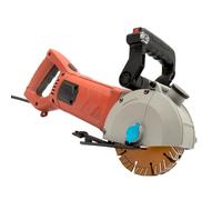 Rainureuse murale 4800 W Fraise à rainurer électrique 6200 tr/min Vitesse de rotation à vide avec 4 lames + tuyau absorbant la poussière pour travaux de démolition