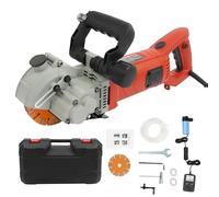 Rainureuse Murale avec Double Système D'aspiration Des Poussières, Machine À Rainurer Le Béton avec Pompe À Eau, Rainureuse Murale Électrique Professionnelle 5000 Tr/min avec Profondeur Et Largeur