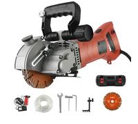 Rainureuse Murale électrique 4800 W, 6200 TR/Min, avec Pompe à Eau et Tuyau de 5 m, Largeur de rainure maximale de 42 mm, Profondeur de rainure maximale de 42 mm
