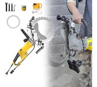 Rainureuse Murale Électrique, Machine De Découpe De Béton 5000 W, Avec Pompe À Eau Intelligente, Système Sans Poussière Humide, Adaptée Au Béton Armé, Aux Carreaux De Céramique, Aux Murs 600