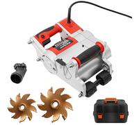Rainureuse murale électrique, rainureuse à béton, machine à rainurer le béton avec 1600 tr/min, découpeuse de béton portative, profondeur réglable 20-30 mm, pour ciment, brique, marbre(Red)