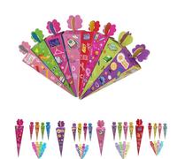 Rainway Lot de 24 petits sacs d'écolier à remplir, petits sacs d'écolier, sacs d'école créatifs, pliables, cadeau pour la rentrée scolaire, sacs d'école DIY