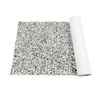 RainWeel Revêtement de sol en mousse Eva - 240 x 90 cm - Sol en teck - Autocollant mat - Ferrures de recouvrement pour bateaux - Gris/noir/blanc - Camouflage