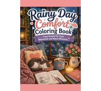 Rainy Day Comfort Coloring Book: Cozy Scenes For Calm,Relaxation and Warm moments