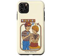 Rainy Day Fun Tattoos Sarcastic Retro Funny Adult Humor Coque pour iPhone 11 Pro Max