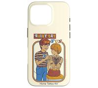 Rainy Day Fun Tattoos Sarcastic Retro Funny Adult Humor Coque pour iPhone 16 Pro